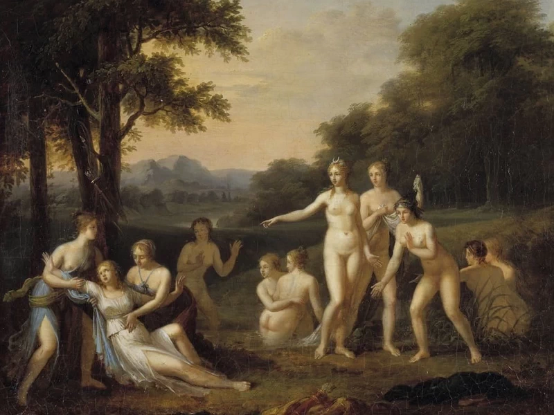 1741-Angelika Kauffmann - Diana scopre la gravidanza di Callisto - Musée des Beaux-Arts, Tours